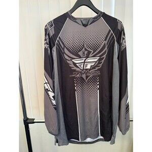 Men’s Fly Racing Patrol Motocross Racing Jersey  Black/Gray Size 2XL *Read*